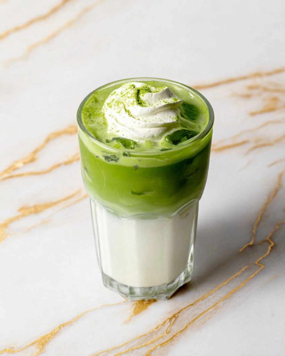 Vanilla Sweet Cream Iced Matcha Latte