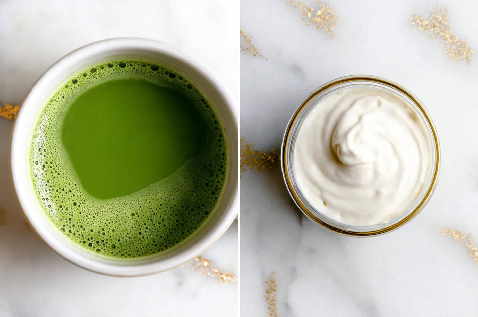 Vanilla Sweet Cream Iced Matcha Latte