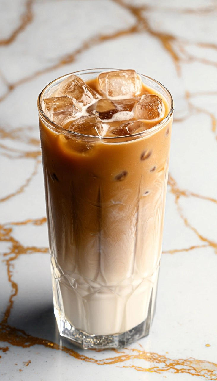 Iced Caramel Honey Cinnamon Latte