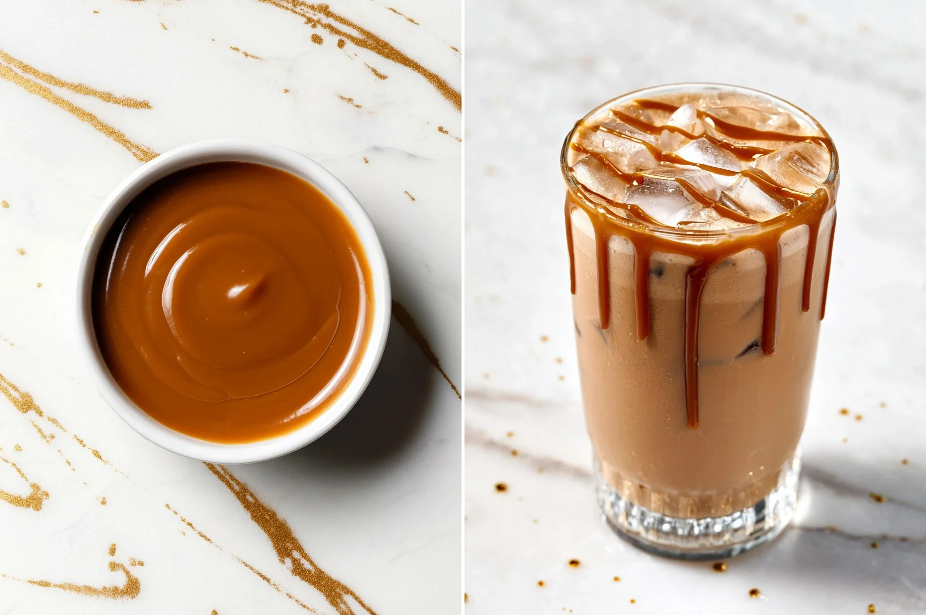 Iced Caramel Honey Cinnamon Latte