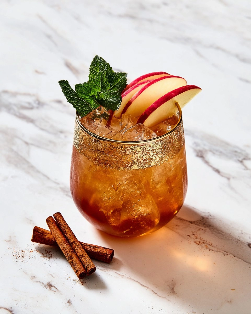 Cinnamon Apple Bourbon Smash