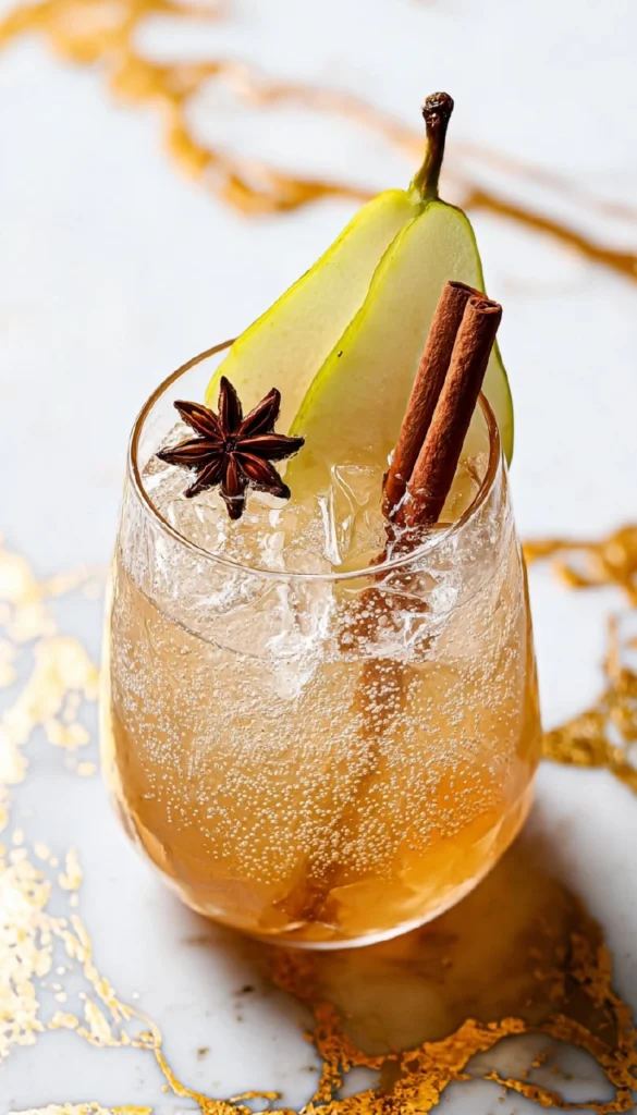 Spiced-Pear-Gin-Fizz-Recipe
